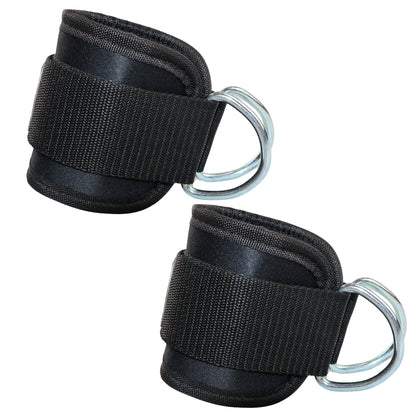 Ankelstopper sorte med solide metalringe - NORDIC POWER