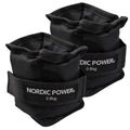 Ankelvægte 0,5 Kg. I sæt, Sort Oxford, 2 Stk - NORDIC POWER
