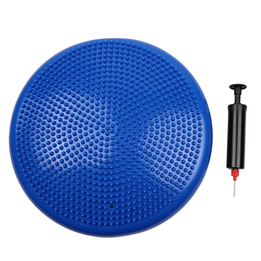 Balancepude - Massagepude Blå med pumpe - NORDIC POWER