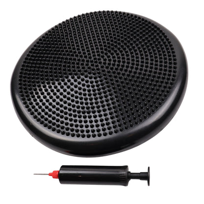 Balancepude - Massagepude Sort Med Pumpe - NORDIC POWER