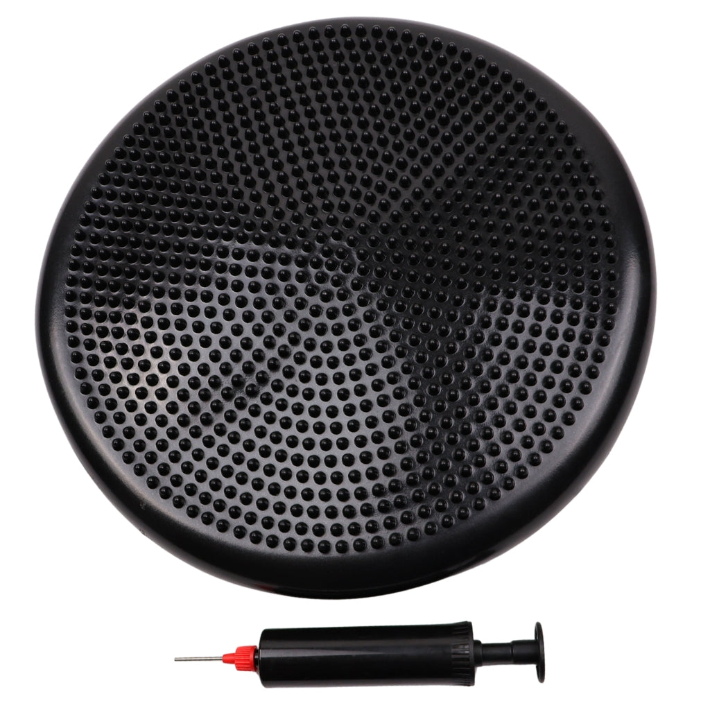 Balancepude - Massagepude Sort Med Pumpe - NORDIC POWER