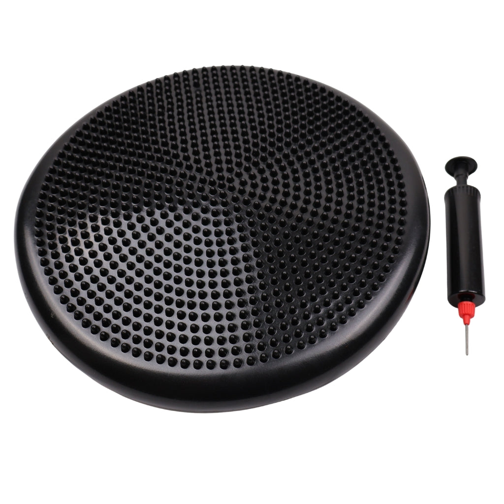 Balancepude - Massagepude Sort Med Pumpe - NORDIC POWER