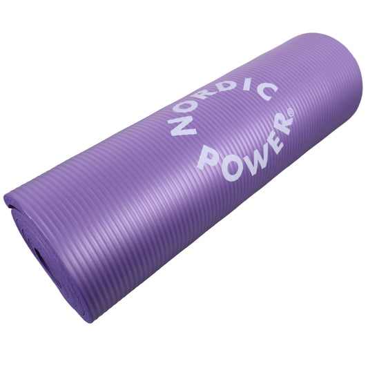 Træningsmåtte Lilla 1.5 cm Tyk - NORDIC POWER - TILBUD