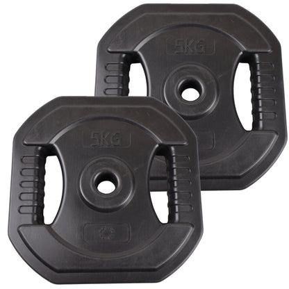 Bodypump Vægtskive 5 Kg. SORT - NORDIC POWER - 1 Stk - Ø25 mm