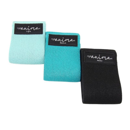 BOOTY BAND 3 PK. SORT, BLÅ, TYRKIS - ANIMA