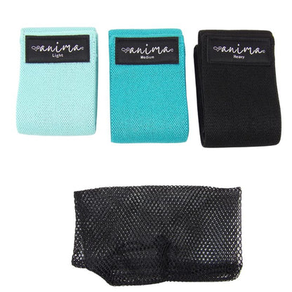 BOOTY BAND 3 PK. SORT, BLÅ, TYRKIS - ANIMA