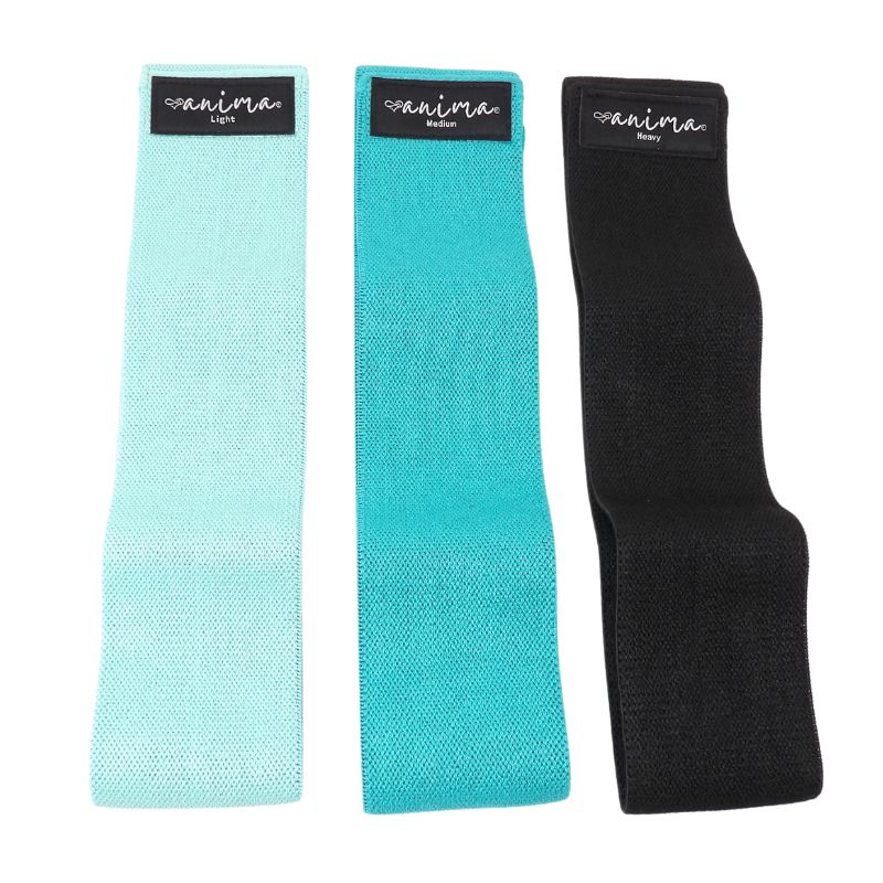 BOOTY BAND 3 PK. SORT, BLÅ, TURKIS - ANIMA