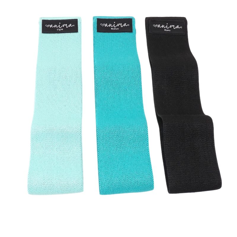 BOOTY BAND 3 PK. SORT, BLÅ, TURKIS - ANIMA