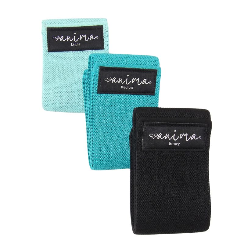 BOOTY BAND 3 PK. SORT, BLÅ, TURKIS - ANIMA