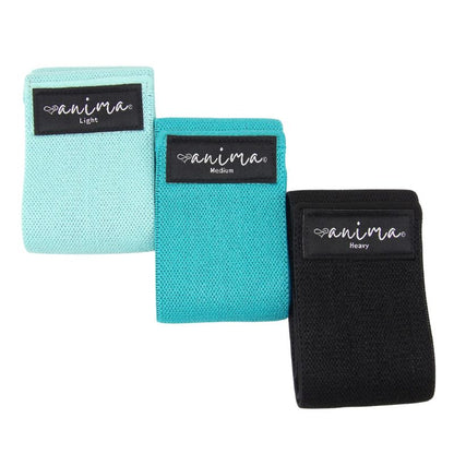 BOOTY BAND 3 PK. SORT, BLÅ, TYRKIS - ANIMA