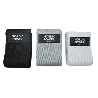 BOOTY BANDS 3 Pk. Grå, Mørke Grå, Sort - NORDIC POWER