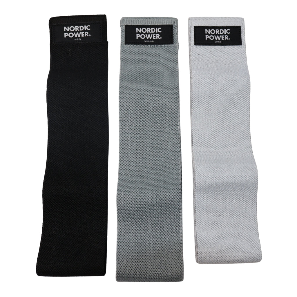 BOOTY BANDS 3 Pk. Grå, Mørke Grå, Sort - NORDIC POWER