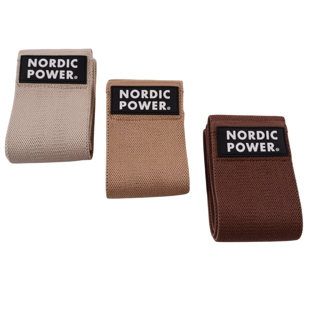 BOOTY BANDS 3 PK, IVORY, TOFFEE, COCOA - NORDIC POWER - EARTH EDITION