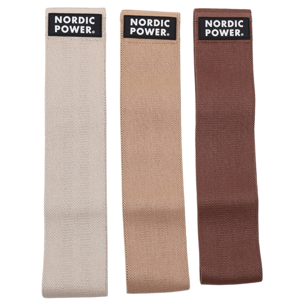 BOOTY BANDS 3 PK, IVORY, TOFFEE, COCOA - NORDIC POWER - EARTH EDITION
