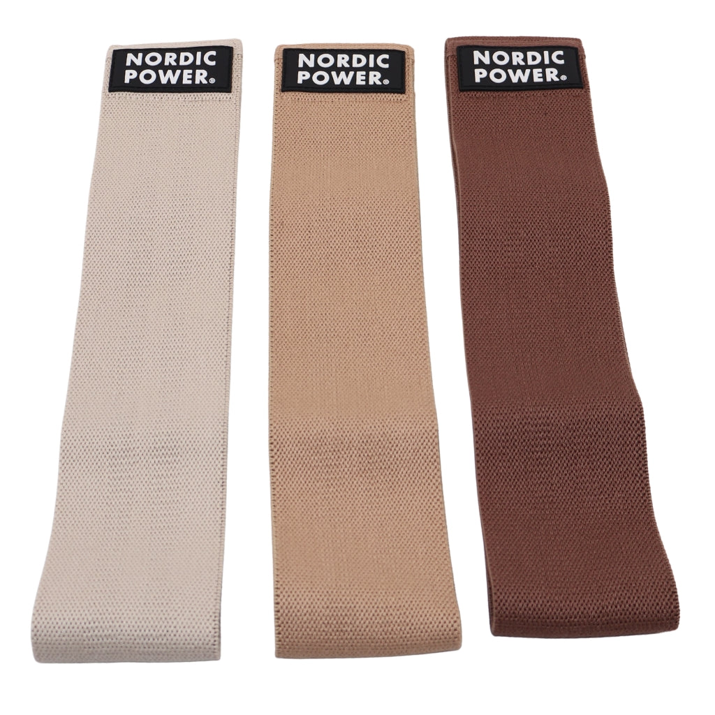 BOOTY BANDS 3 PK, IVORY, TOFFEE, COCOA - NORDIC POWER - EARTH EDITION