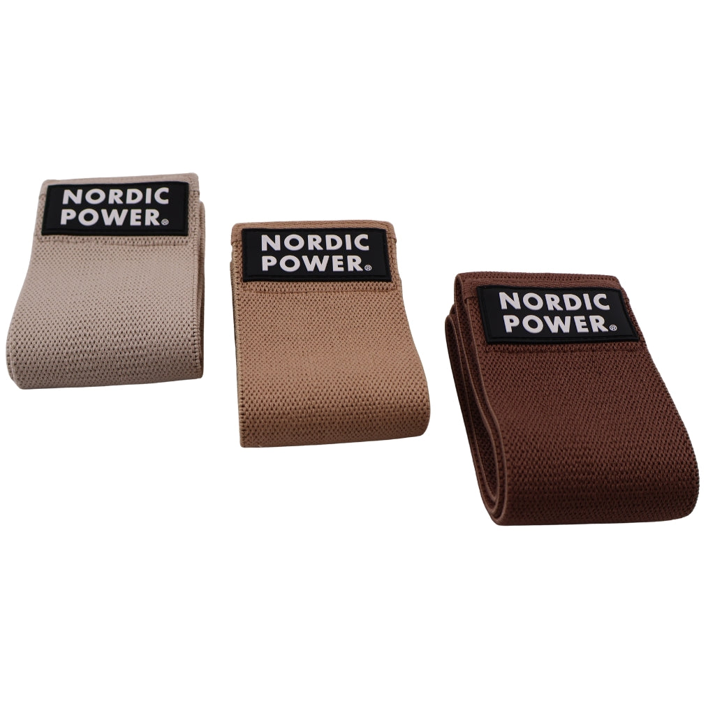 BOOTY BANDS 3 PK, IVORY, TOFFEE, COCOA - NORDIC POWER - EARTH EDITION