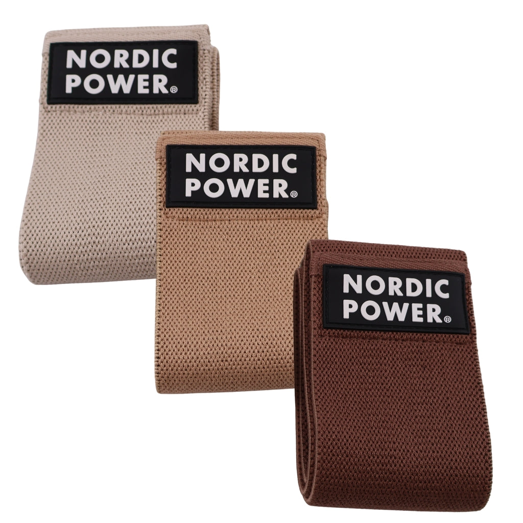 BOOTY BANDS 3 PK, IVORY, TOFFEE, COCOA - NORDIC POWER - EARTH EDITION