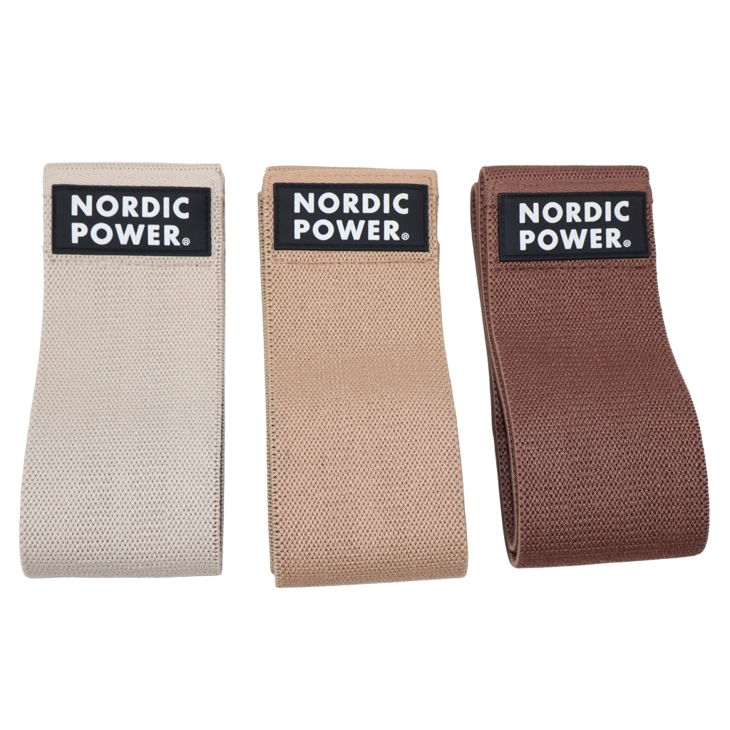 BOOTY BANDS 3 PK, IVORY, TOFFEE, COCOA - NORDIC POWER - EARTH EDITION