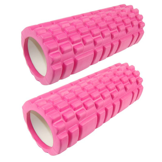 2 STK. FOAM ROLLER PINK 33x14 CM - Tilbud