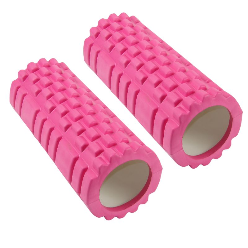 2 STK. FOAM ROLLER PINK 33x14 CM - Tilbud