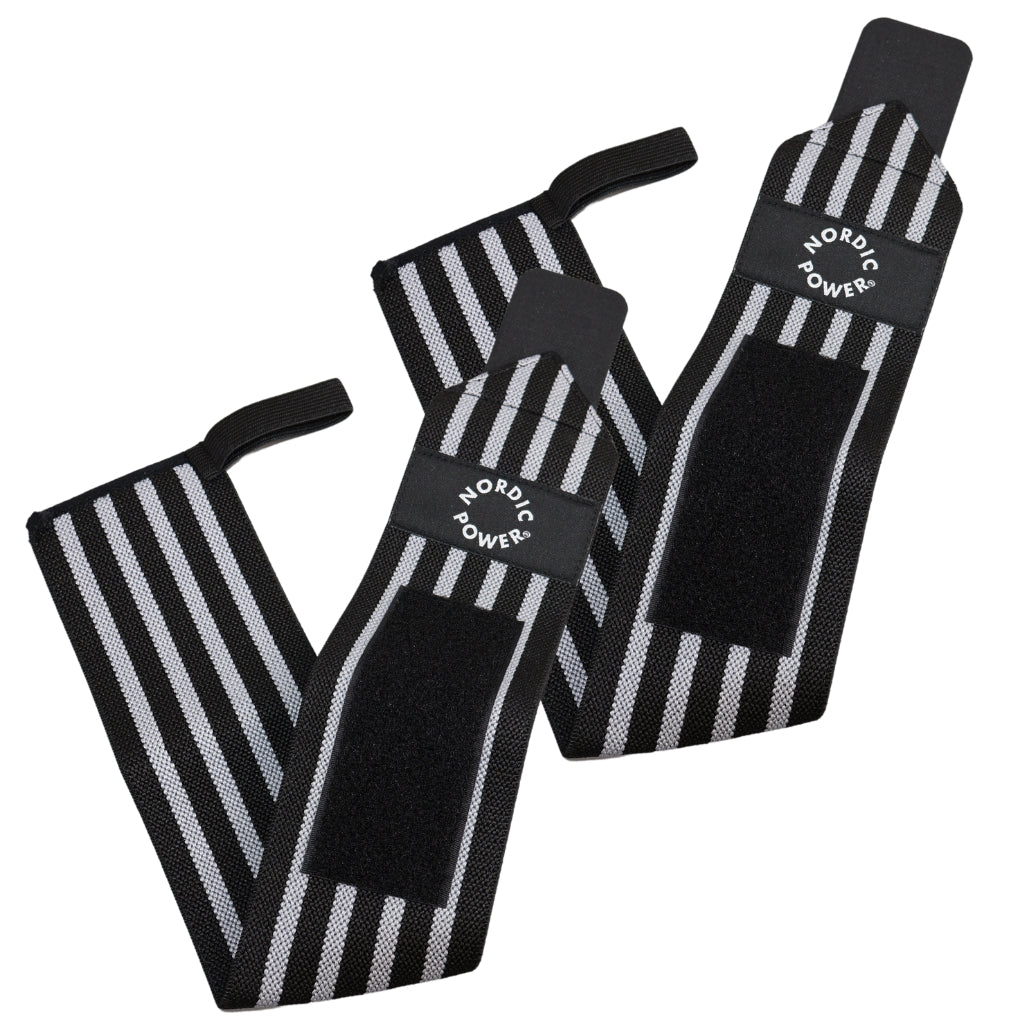2 Stk. Håndledsstøtte, Wrist Wrap Blå - NORDIC POWER