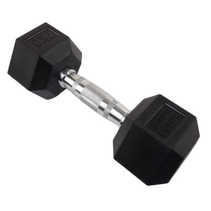 2 x 7 Kg. Hexagon Håndvægte - NORDIC POWER