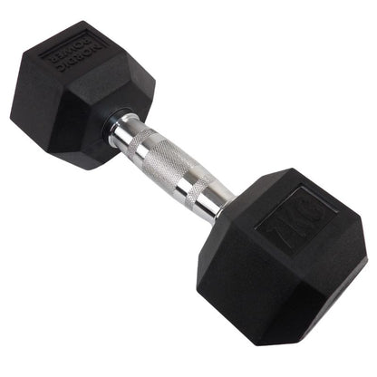 2 x 7 Kg. Hexagon Håndvægte - NORDIC POWER
