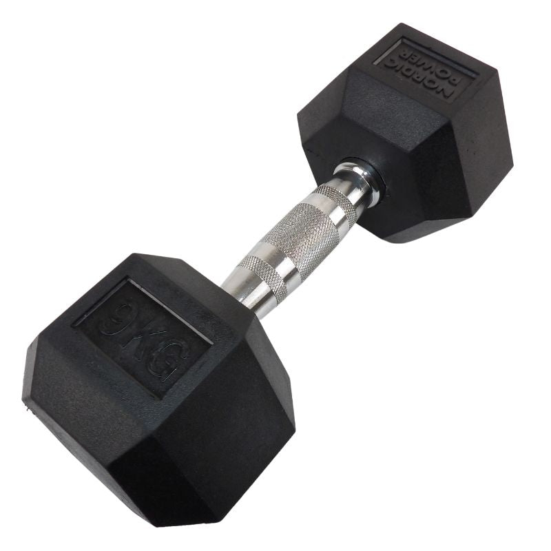 2 x 9 kg. Hexagon Håndvægte - NORDIC POWER - Tilbud