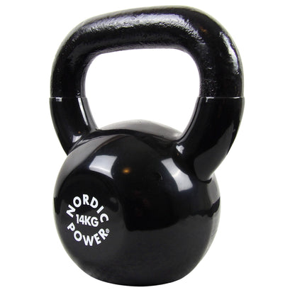 Kettlebell 14 kg. Støbejern og Vinyl - NORDIC POWER