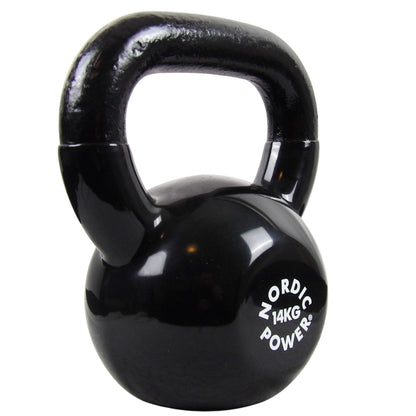 Kettlebell 14 kg. Støbejern og Vinyl - NORDIC POWER