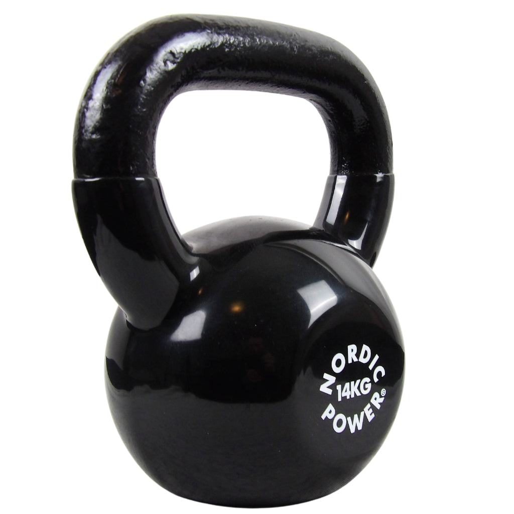 Kettlebell 14 kg. Støbejern og Vinyl - NORDIC POWER - DEMO