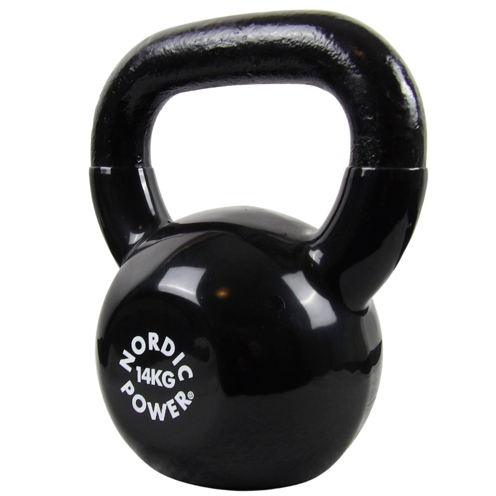 Kettlebell 14 kg. Støbejern og Vinyl - NORDIC POWER