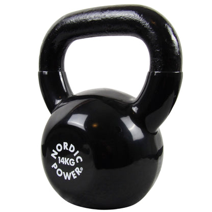 Kettlebell 14 kg. Støbejern og Vinyl - NORDIC POWER
