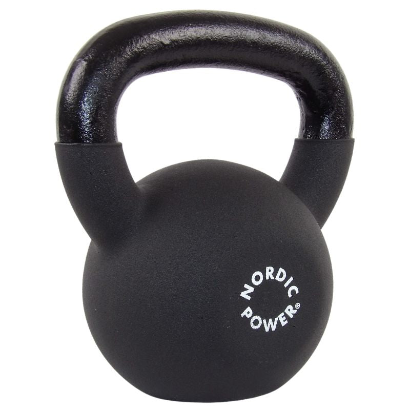 Køb Kettlebell 14 kg, Sort neopren billigt her til hjemmetræning - Maxis.dk