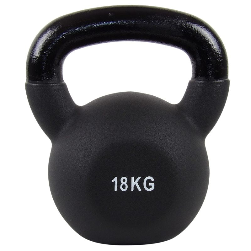 Kettlebell 18 Kg. Støbejern og Neopren - NORDIC POWER