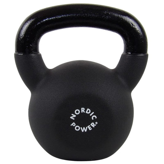 Kettlebell 18 Kg. Støbejern og Neopren - NORDIC POWER