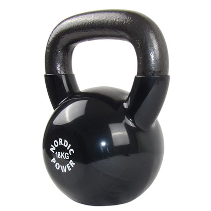 Kettlebell 18 kg, til dine træningsøvelser og hjemmetræning, se tilbud her
