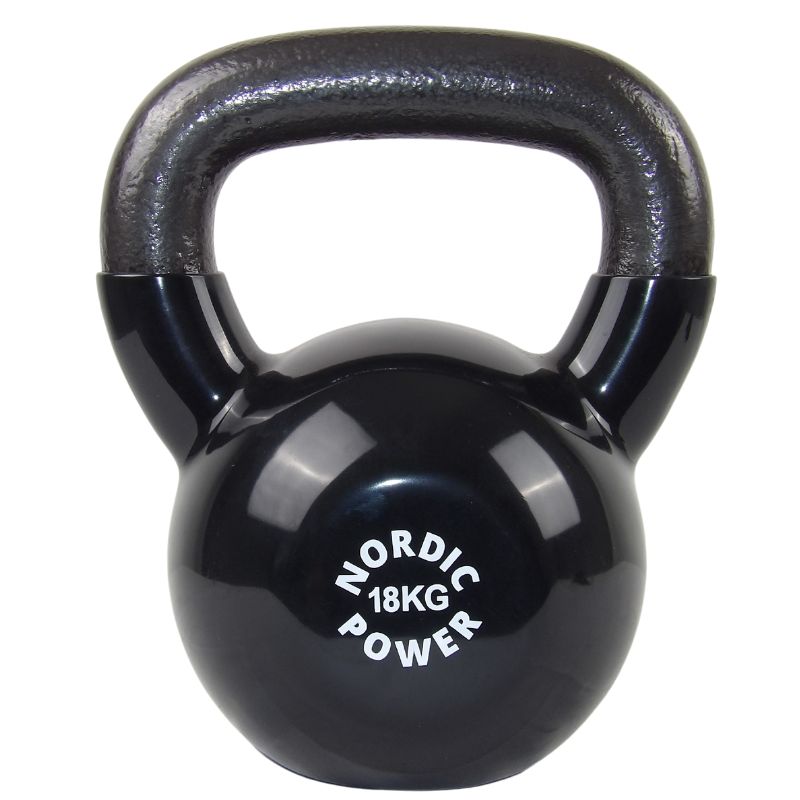 18 kg Kettlebell fra NORDIC POWER, Køb kettlebells til hjemmetræning her - Maxis.dk