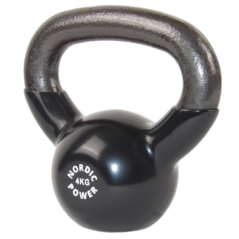 Kettlebell 4 kg, til dine træningsøvelser og hjemmetræning, se tilbud her