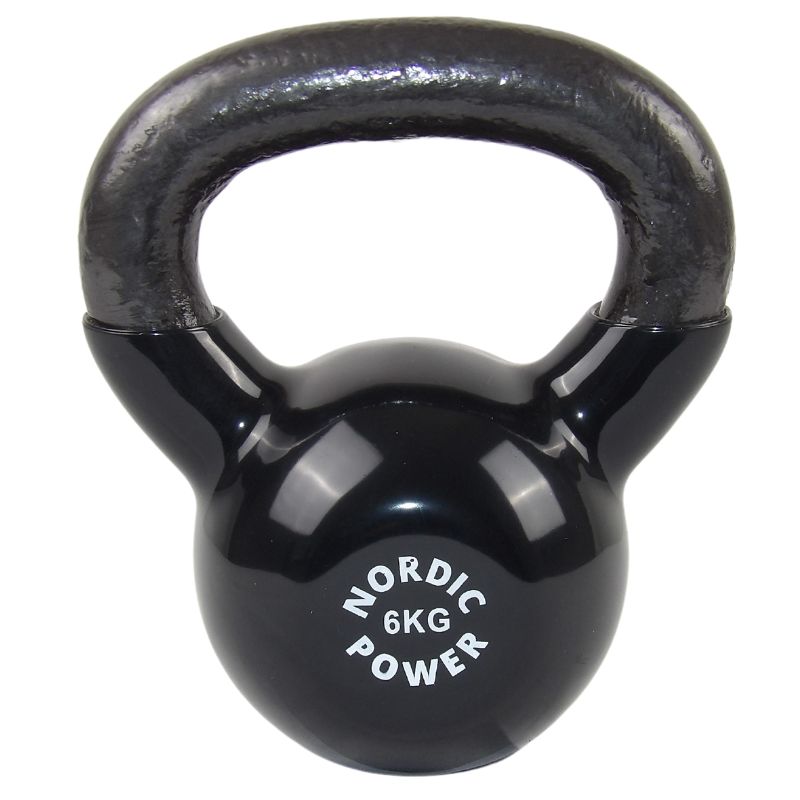 6 kg Kettlebell fra NORDIC POWER, Køb kettlebells til hjemmetræning her - Maxis.dk