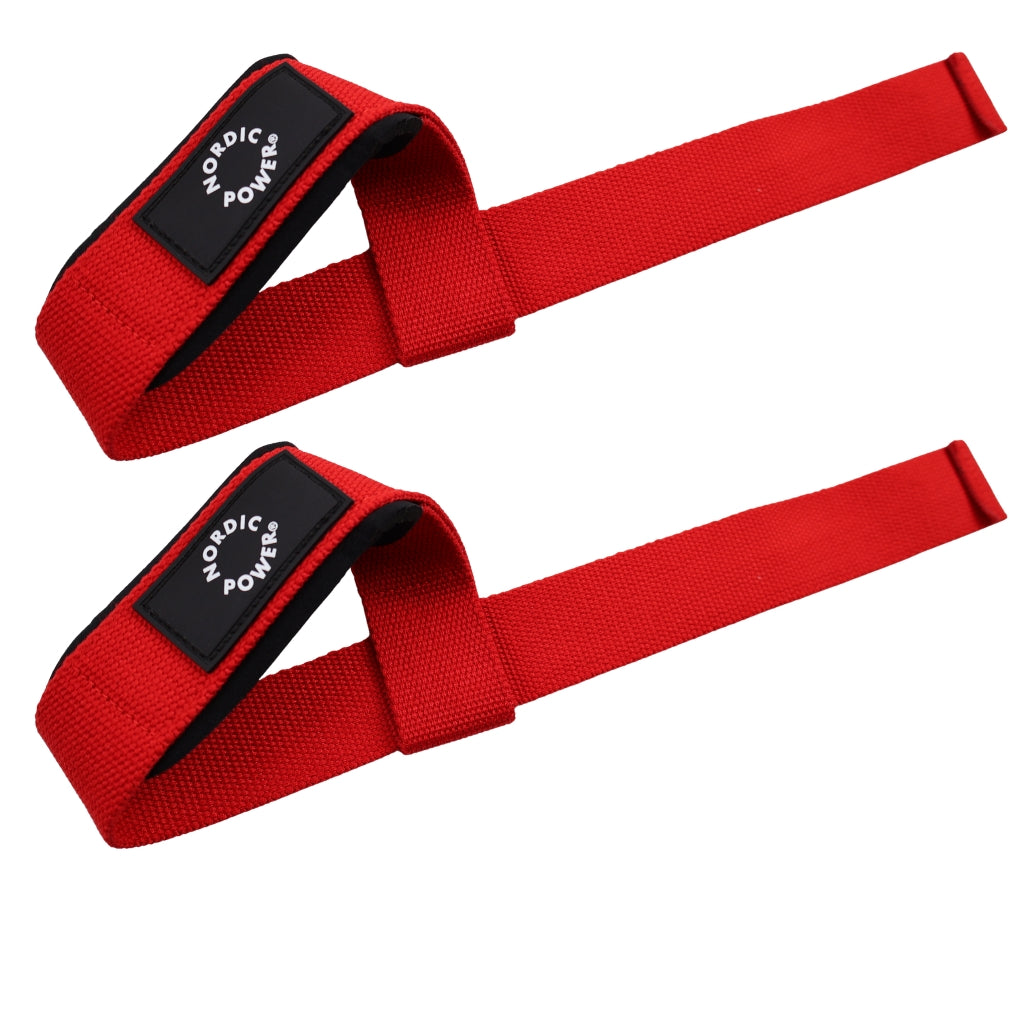 Lifting Straps Røde i Sæt - NORDIC POWER