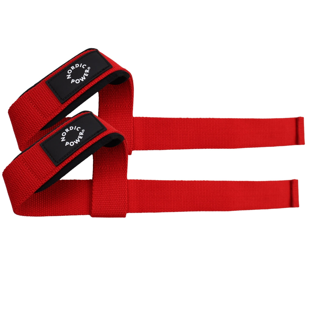 Lifting Straps Røde i Sæt - NORDIC POWER