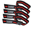 Okklusionsbånd i sæt, Arme og Ben, Sorte / Røde - NORDIC POWER