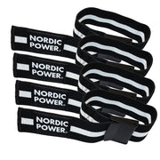 Okklusionsbånd i sæt, Arme og Ben, Sorte / Hvide - NORDIC POWER