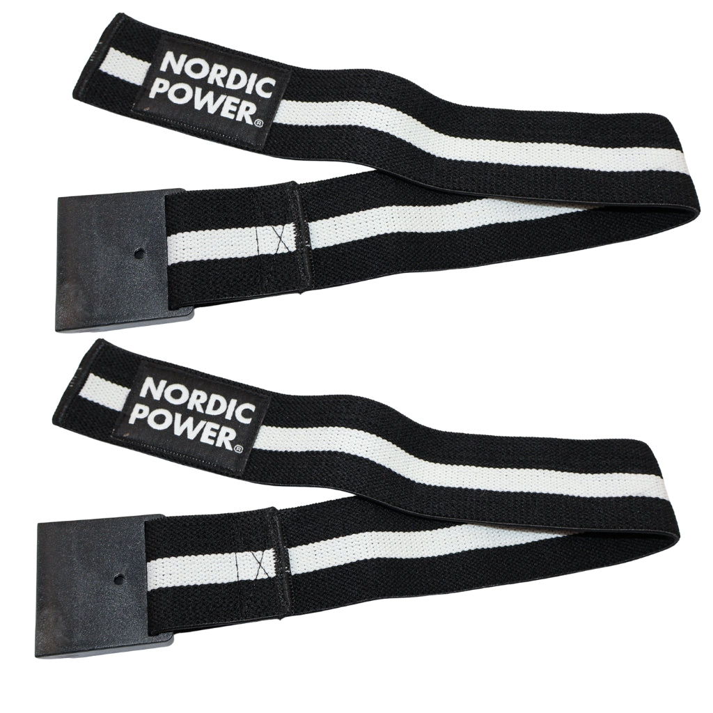 Okklusionsbånd Arme, Sorte / Hvide - NORDIC POWER