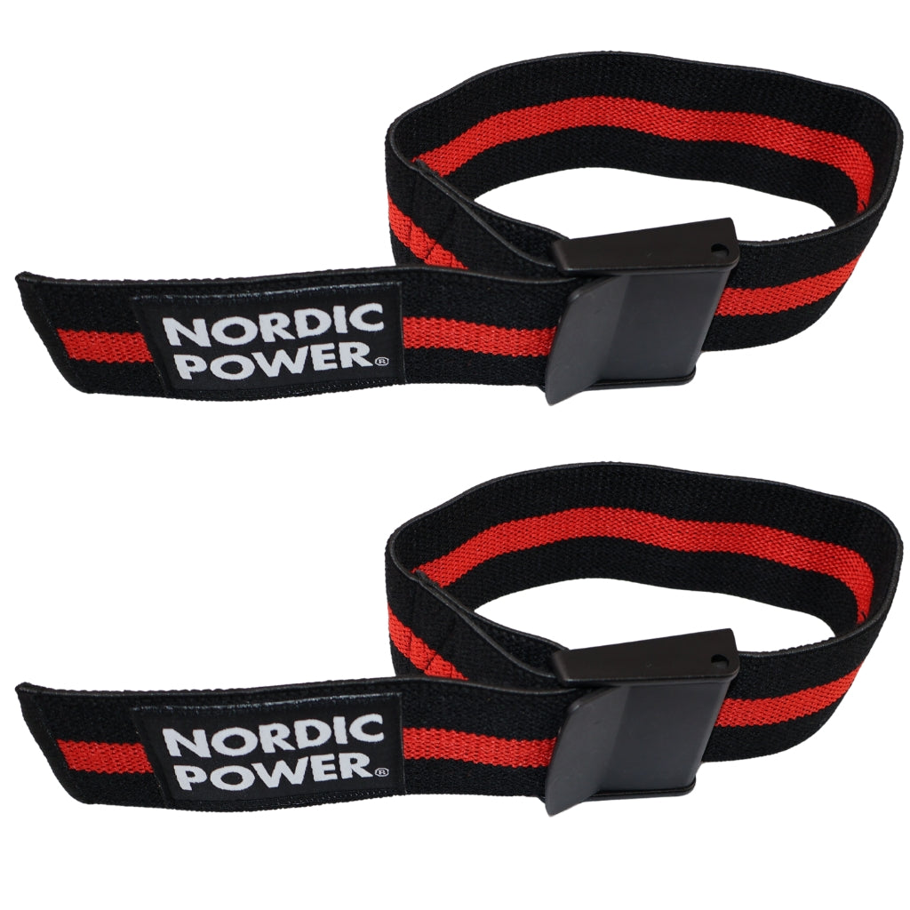Okklusionsbånd Ben, Sorte / Røde - NORDIC POWER