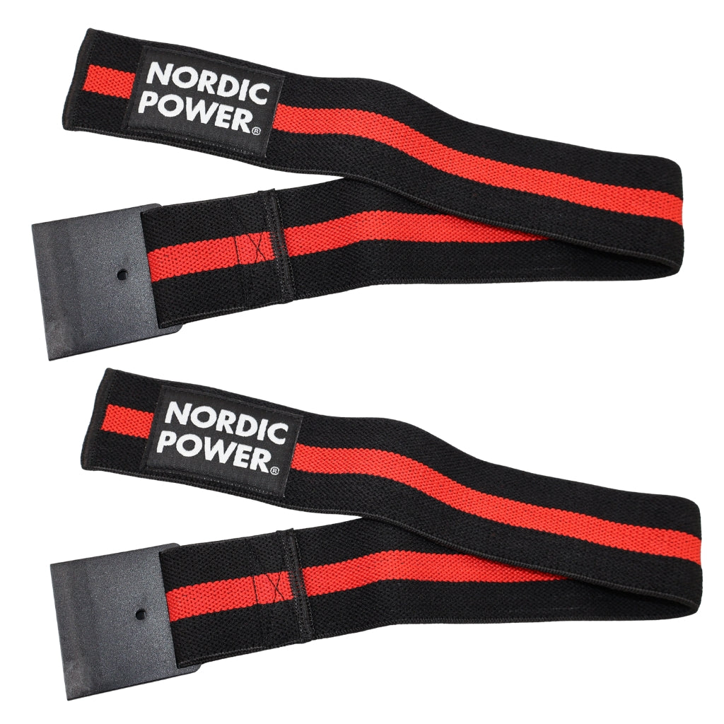 Okklusionsbånd Arme, Sorte / Røde - NORDIC POWER