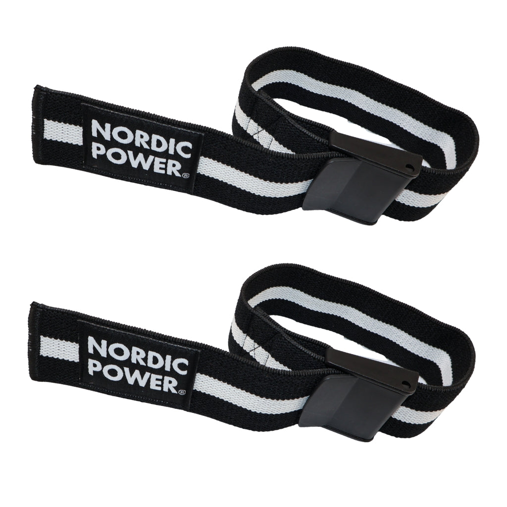 Okklusionsbånd Arme, Sorte / Hvide - NORDIC POWER
