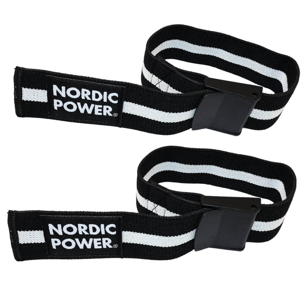 Okklusionsbånd Arme, Sorte / Hvide - NORDIC POWER