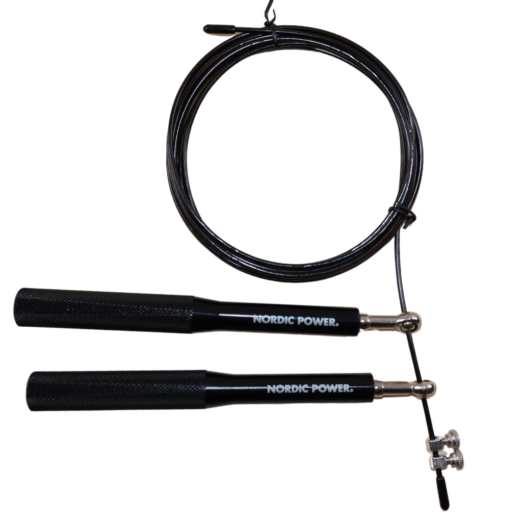 Speedrope Pro Sort Aluminium Greb - NORDIC POWER